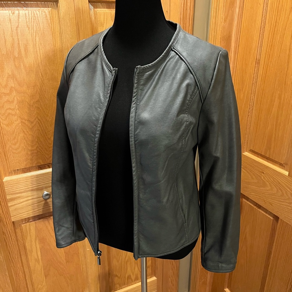 Alfani Faux Leather Jacket